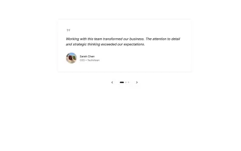 Testimonial Carousel